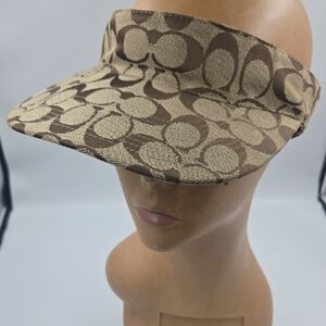 Brown and Tan Women's Visor